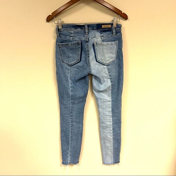 Blanknyc Denim Patchwork Reade Crop Jean size 24 - Picture 6 of 6